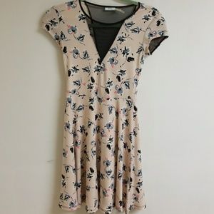 Cute mesh detail dress